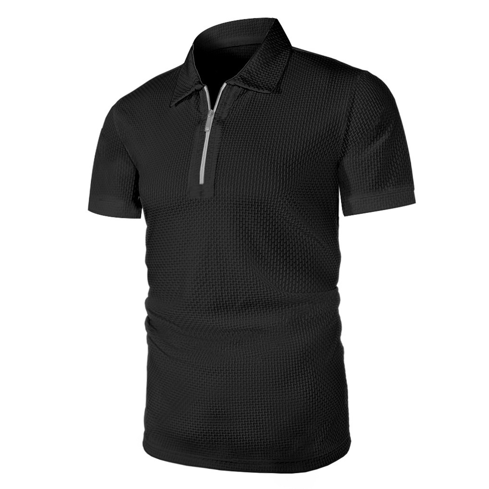 thumbnail image 5 of Camisetas casuales de manga corta para hombre: cuello redondo, mezcla ligera y suave, transpirables para el confort diario en verano., 5 of 7